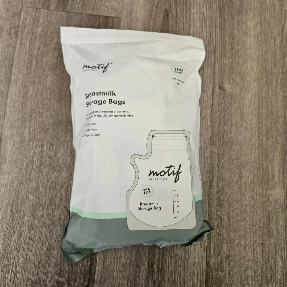 Motif Medical Breastmilk Storage Bags 100 bags‎ of 8oz - New